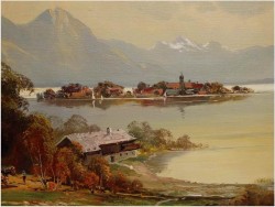 SIANOKOSY NAD JEZIOREM CHIEMSEE ~ HELMUT STADELHOFER ur.1914r 