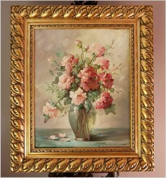 Arcydzieło! Kompozycja Kwiatów w Wazonie - Hedwig Petermann (1877-1919)