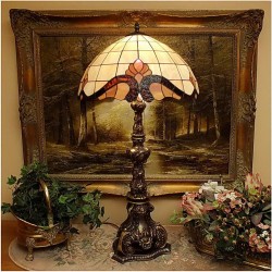 ZOBACZ! MOSIĘŻNA BAROKOWA LAMPA DO SALONU TIFFANY!