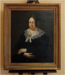DWA ORYGINALNE PORTRETY Z OKRESU BIEDERMEIER (Olej, płótno 1840-60r.)