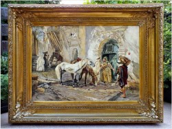 Stare Malarstwo Orientalne - Syg.Otto Pilny (Swiss, 1866-1936)