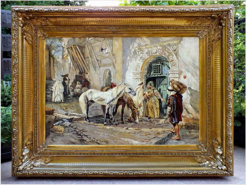 Stare Malarstwo Orientalne - Syg.Otto Pilny (Swiss, 1866-1936)