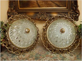 KOMPLET PAŁACOWYCH HISZPAŃSKICH PLAFONÓW (CENA ZA 2SZT.)