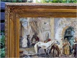 Stare Malarstwo Orientalne - Syg.Otto Pilny (Swiss, 1866-1936)