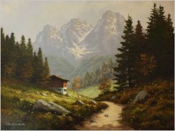 WILDER KAISER, TIROL IN ÖSTERREICH - sygn, LEIDNER XXw.