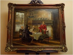 MALARSTWO RODZAJOWE - CURT AUGUST LANDWERH (Hereford 1920 - 1988)