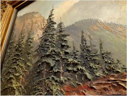 KRAJOBRAZ ALPEJSKI, TECHNIKA SZPACHLOWA - org COLLANDE!