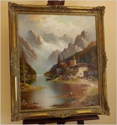 BERGSEE MONTE BIVERA - GUSTAW WEISS/GUWE (80cmx70cm)