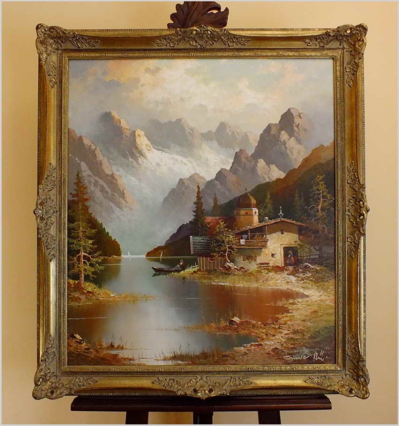 BERGSEE MONTE BIVERA - GUSTAW WEISS/GUWE (80cmx70cm)