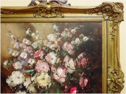 PAŁACOWE MALARSTWO! KWIATY W WAZONIE - Ingfried Paul HENZE-MORRO (1925-2013) CERTYFIKAT!