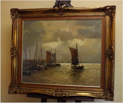 POLECAMY MARYNISTYKĘ! ŁODZIE ŻAGLOWE NA MORZU - E.R. SCHÜRMANN *1898