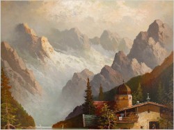 BERGSEE MONTE BIVERA - GUSTAW WEISS/GUWE (80cmx70cm)