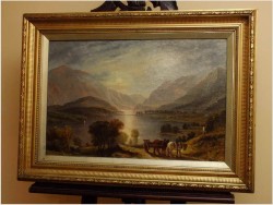 ROMANTYCZNY KRAJOBRAZ - John LANGSTAFFE (British,1849-1912) No:1