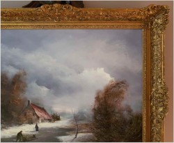 6. Pejzaż Zimowy ze Sztafażem - Herbert Pickenhagen *1920