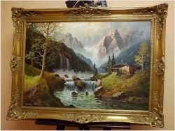 WODOSPADY, IM ÖTZTAL ~GUSTAW WEISS/GUWE (108cmx78cm)