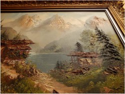 KRAJOBRAZ ALPEJSKI, TECHNIKA SZPACHLOWA - org COLLANDE!