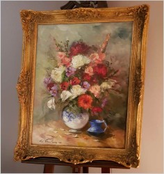 KWIATY W WAZONIE - JEAN JACQUES FOULON (1923-1980)