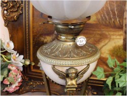 ANTYK! LAMPA NAFTOWA - Empire 1860 r.