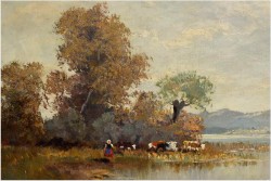 WIDOK NA JEZIORO BODENSEE (RANDOLF WEHN 1911-1987)