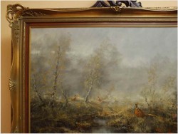 MALARSTWO AUKCYJNE! BAŻANTY - H. HANSUNG *1924