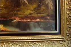 MALARSTWO PANORAMICZNE  "WYJAZD NA POLOWANIE" - Hermann WIESENHÖFER *1929