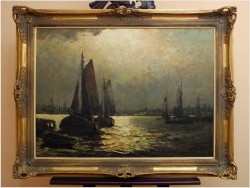 RARYTAS! NOKTURN MARYNISTYCZNY ! org HELMUT KALUZA 1912-1984 HAMBURG