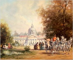 Malarstwo Rokoko! Dworska Scena Parkowa - Herbert Isenberg *1930