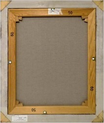 POLECAMY! PAŁACOWE MALARSTWO W BAROKOWEJ RAMIE, KWIATY W WAZONIE - FRIEDRICH KARL THAUER (1924-2009)