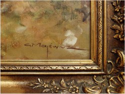 MALARSTWO AUKCYJNE! JELEŃ NA RYKOWISKU - Georg Majewicz (1897 - 1965 | Niemcy)