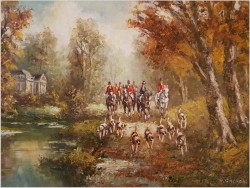 POLECAMY! WYJAZD NA POLOWANIE - WLADIMIR GRECHOW (*1917 IN MOSCOW)