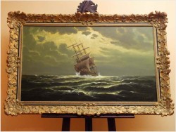 RARYTAS AUKCYJNY! ŻAGLOWIEC NA PEŁNYM MORZU - ERNST ALSEN (1920 - 1989)