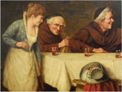 POLECAMY MALARSTWO RODZAJOWE! MUSZKIETERZY, BIESIADA U MNICHA - WILHELM ANDREAS *1935  Düsseldorf