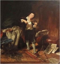 POZYCJA GODNA POLECANIA! SKRZYPEK - DICKMEIS GERHARD (Heinsberg 1918 – 1978 Jülich)