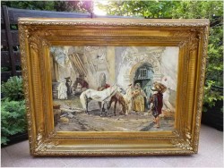 Stare Malarstwo Orientalne - Syg.Otto Pilny (Swiss, 1866-1936)