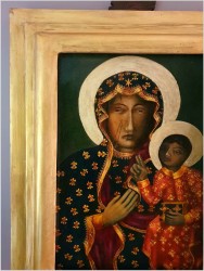 Stary Obraz Matki Boskiej Częstochowskiej (Czarna Madonna) Ipoł.XXw.