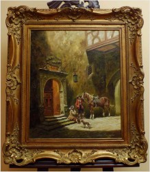 POLECAMY! PRZED OBERŻĄ ~ MAX OHMAYER *1903 (Akademie in München)