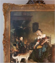 GOSPOSIA I CHŁOPIEC Z PSEM - DICKMEIS GERHARD (1918 – 1978)