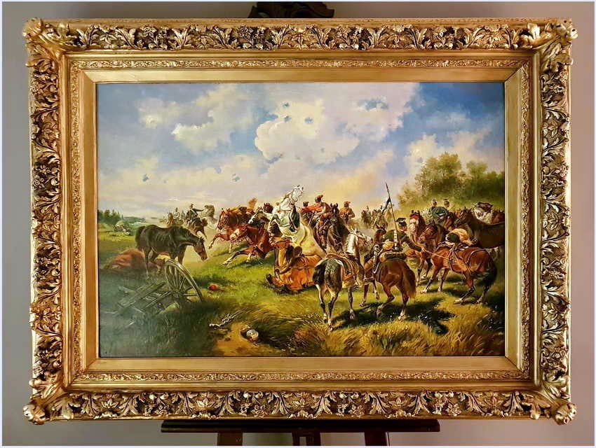 Batalistyka! ★ Rudolf Alfred HÖGER (1877-1930 Wiedeń) Rozmiar 130x100