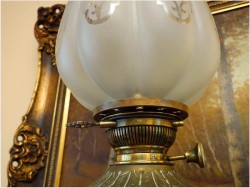 ANTYK! LAMPA NAFTOWA - Empire 1860 r.