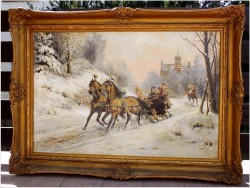 WYJAZD Z ZAMKU ~ ULPIANO CHECA  SANZ (Spanish, 1860-1916)