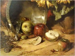 ABSOLUTNE ARCYDZIEŁO! MARTWA NATURA, SŁONECZNIKI -  DICKMEIS GERHARD (1918 – 1978)