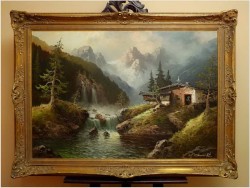 WASSERFALL IM PITZTAL ~ GUSTAW WEISS/GUWE