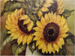 POLECAMY! SŁONECZNIKI W WAZONIE - TEKLA ELZER ( Deutsche maler)
