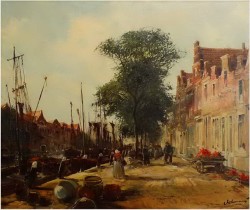 KANAŁY AMSTERDAMU! DICKMEIS GERHARD (1918-1978r.)