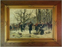 MALARSTWO BATALISTYCZNE, MELDUNEK - THEODOR BREIDWISER (WIEDEŃ, 1847-1930)