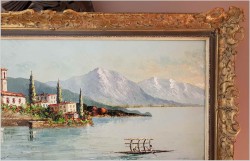 MALARSTWO SZPACHLOWE!!! LAGO MAGGIORE ASCONA - Constantino PROIETTO (1910-1979)