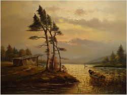 UNIKAT! DUŻY FORMAT, SEE BERGE BOOT - CAROL SPREE 1907r.