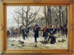 MALARSTWO BATALISTYCZNE, MELDUNEK - THEODOR BREIDWISER (WIEDEŃ, 1847-1930)