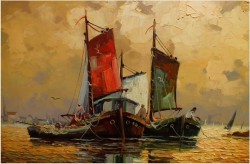 POLECAM! KUTRY RYBACKIE W PANORAMIE ~ Carol Spree ur.1907r