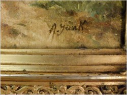 Malarstwo Rodzajowe! Huzar i Dziewczyna - Angelo Jank (1868-1940)